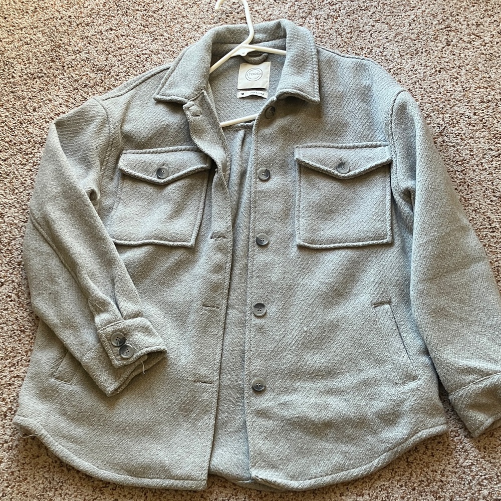 Stoosh Gray Heavy Shacket